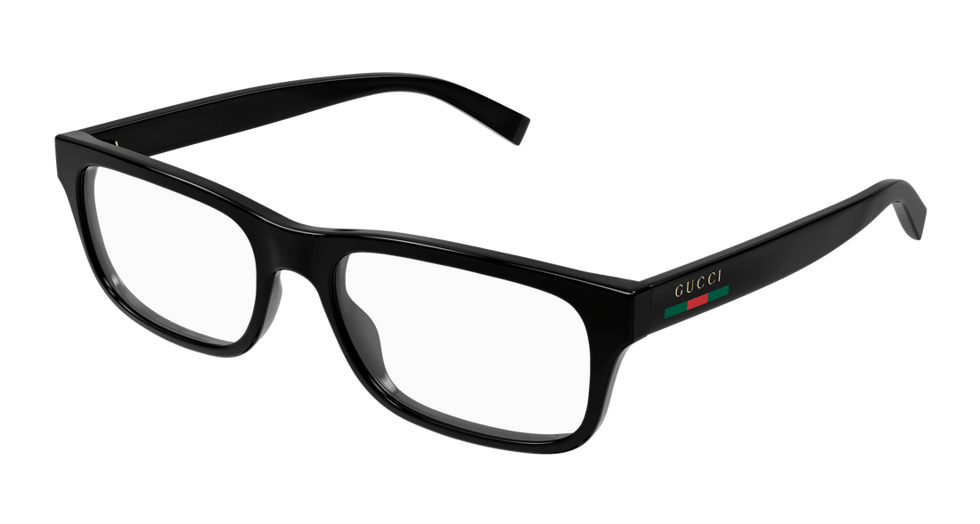 Óculos graduados gucci gg1858o 001 negro square masculino tamanho 56mm - Vista principal