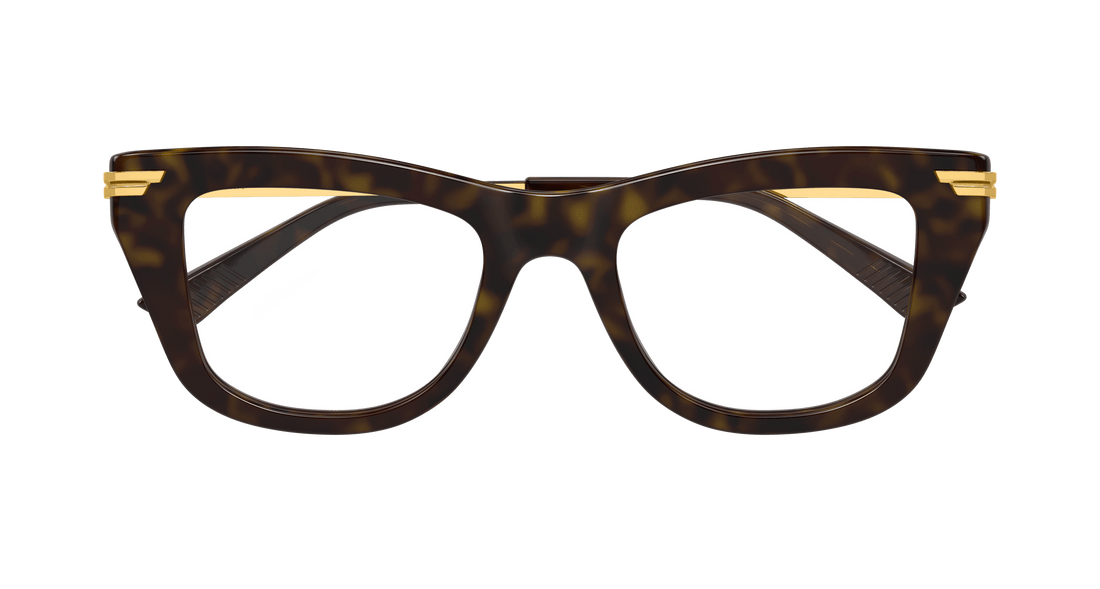 Gafas graduadas bottega veneta bv1370o 002 havana square unisex talla 50mm - Vista de detalle