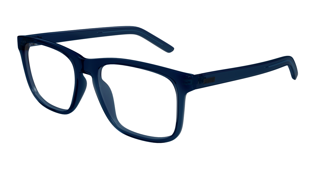 Gafas graduadas puma pu0517o 003 azul rectangular / squared masculino talla 55mm - Vista principal