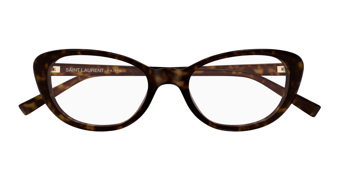 Gafas graduadas saint laurent sl 822 opt 002 havana cat eye femenino talla 52mm - Vista de detalle