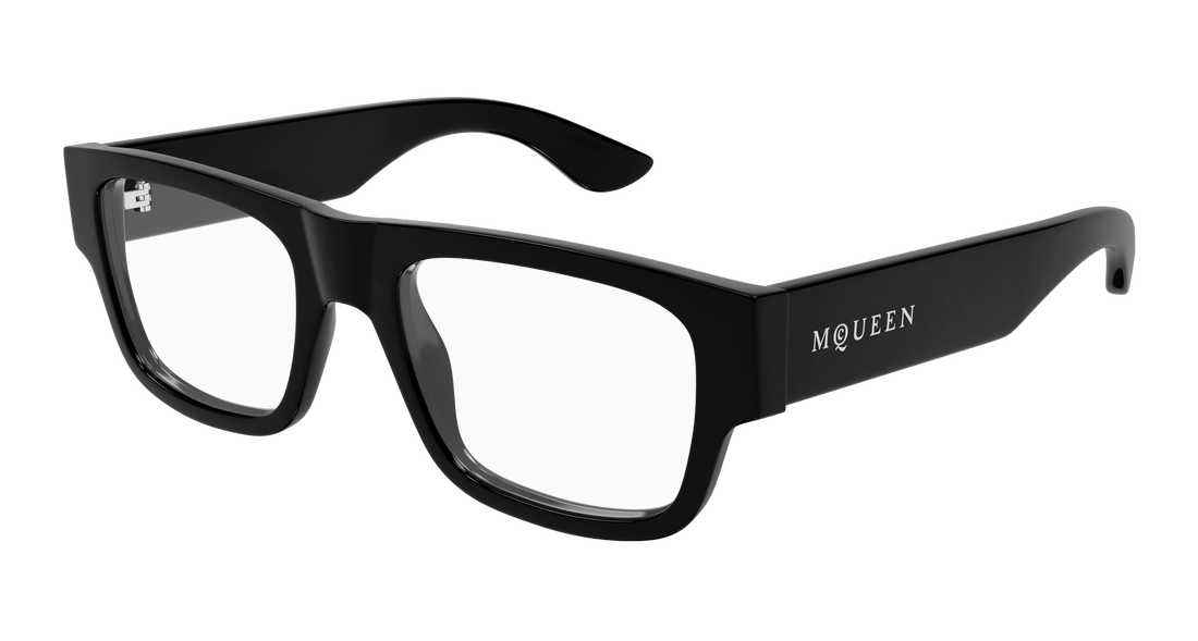 Occhiali da vista alexander mcqueen am0511o 001 negro square masculino taglia 53mm - Vista principale