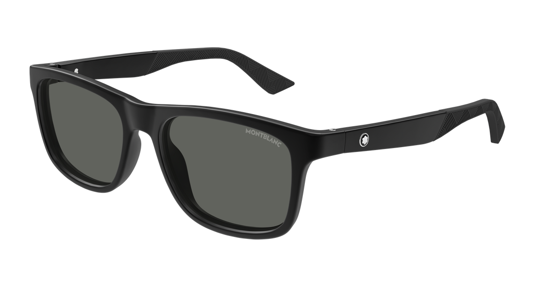 Sonnenbrillen montblanc mb0432s 002 negro rectangular / squared masculino größe 55mm - Hauptansicht