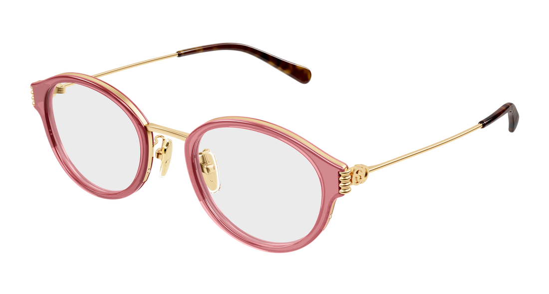 Prescription glasses gucci gg1999oj 003 rojo round/oval/panthos femenino size 49mm - Main view
