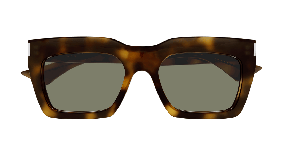 Occhiali da sole saint laurent sl 810 003 havana square unisex taglia 55mm - Vista dettagliata