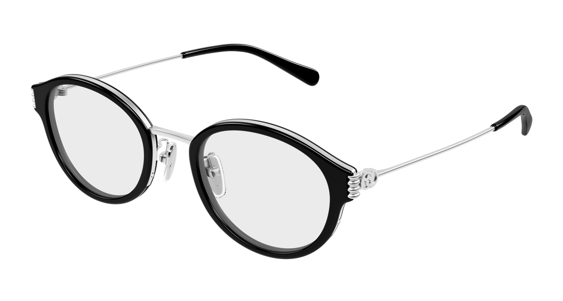 Prescription glasses gucci gg1999oj 001 negro round/oval/panthos femenino size 49mm - Main view