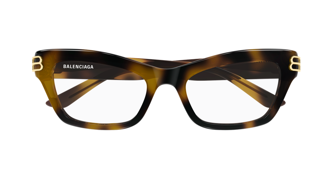 Occhiali da vista balenciaga bb0435o 003 havana cat eye femenino taglia 54mm - Vista dettagliata