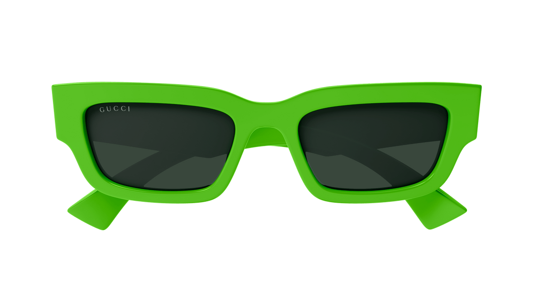 Occhiali da sole gucci gg1838s 004 verde square masculino taglia 52mm - Vista dettagliata