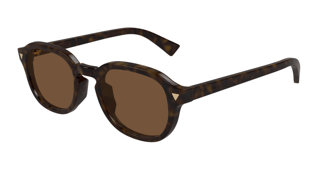 Occhiali da sole bottega veneta bv1364s 002 havana round masculino taglia 49mm - Vista principale