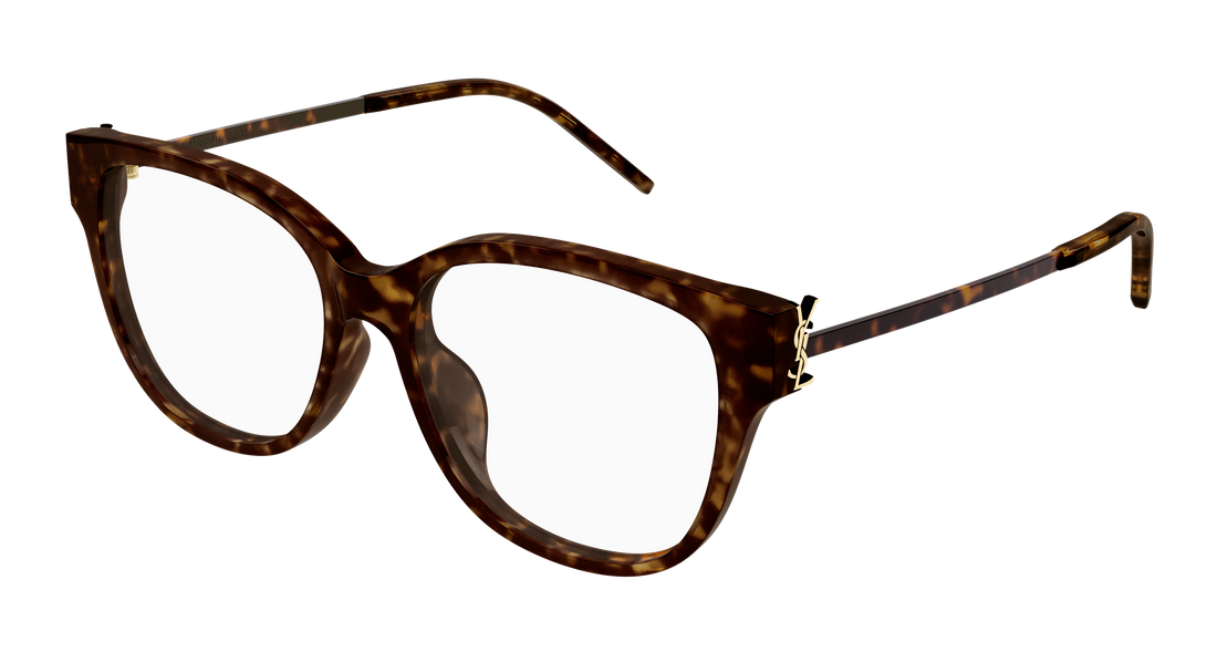 Óculos graduados saint laurent sl m48o_b/fn 003 havana rectangular / squared femenino tamanho 55mm - Vista principal