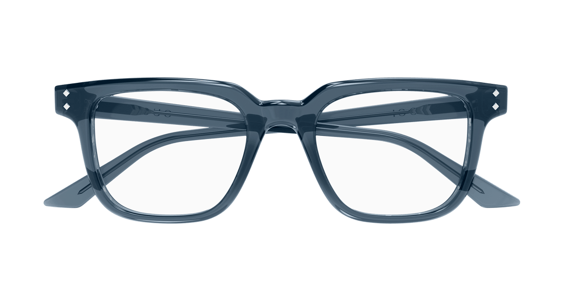 Óculos graduados gucci gg1895o 003 azul square masculino tamanho 49mm - Vista de detalhe