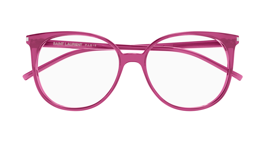 Prescription glasses saint laurent sl 39 012 rosa round femenino size 54mm - Detailed view