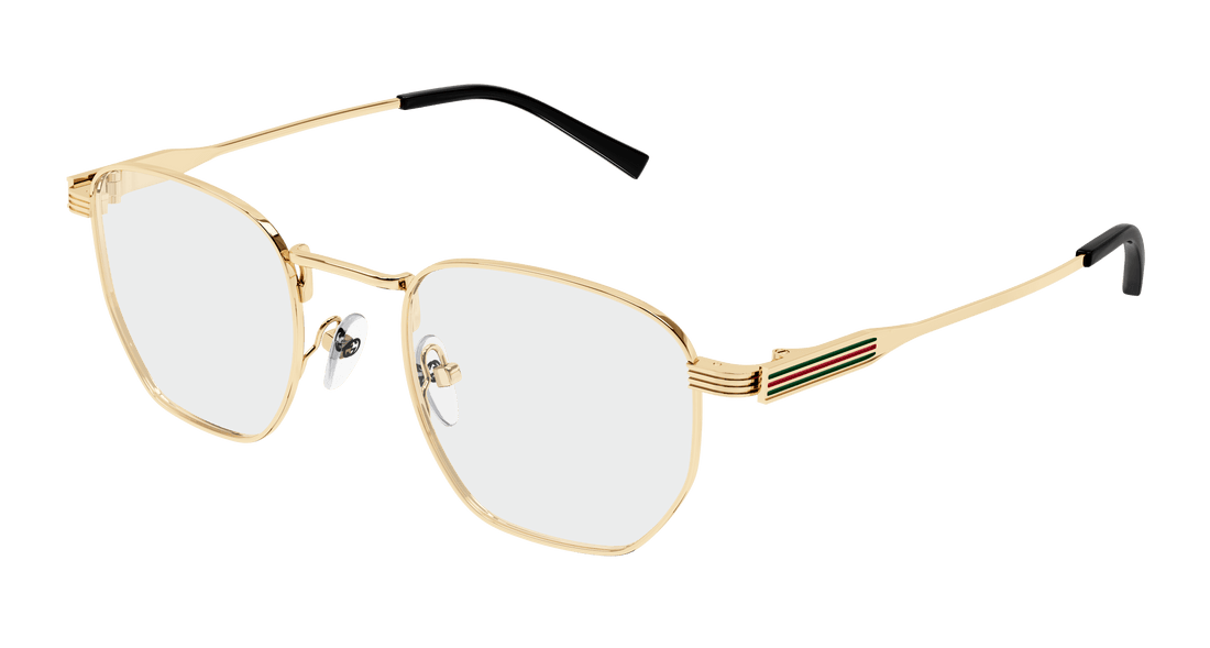 Occhiali da vista gucci gg1878o 001 dorado square masculino taglia 49mm - Vista principale
