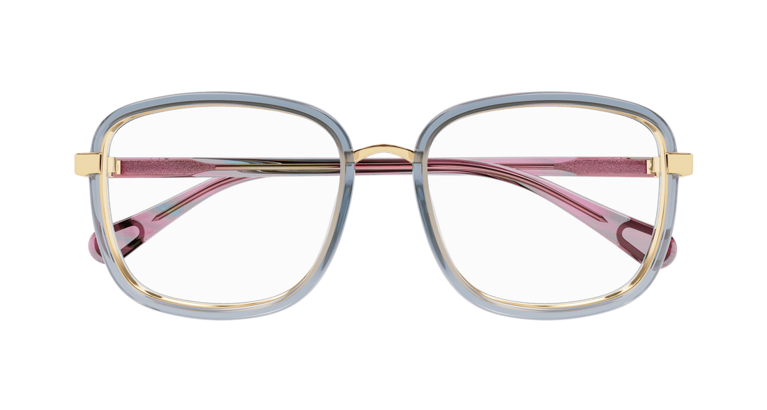 Glasögon chloé cc0025o 003 gris square infantil storlek 49mm - Detaljvy