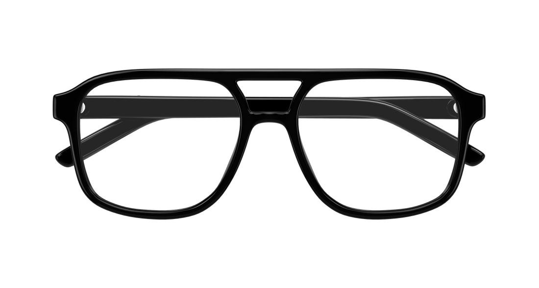 Prescription glasses puma pu0495o 001 negro pilot masculino size 56mm - Detailed view