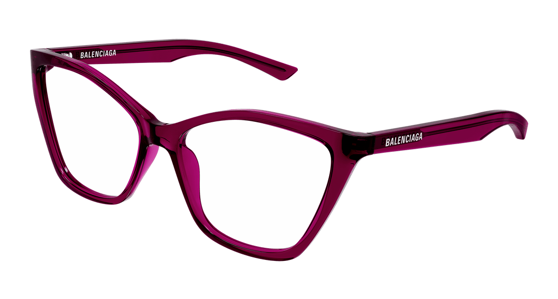 Brillen balenciaga bb0405o 004 burdeos butterfly femenino größe 57mm - Hauptansicht