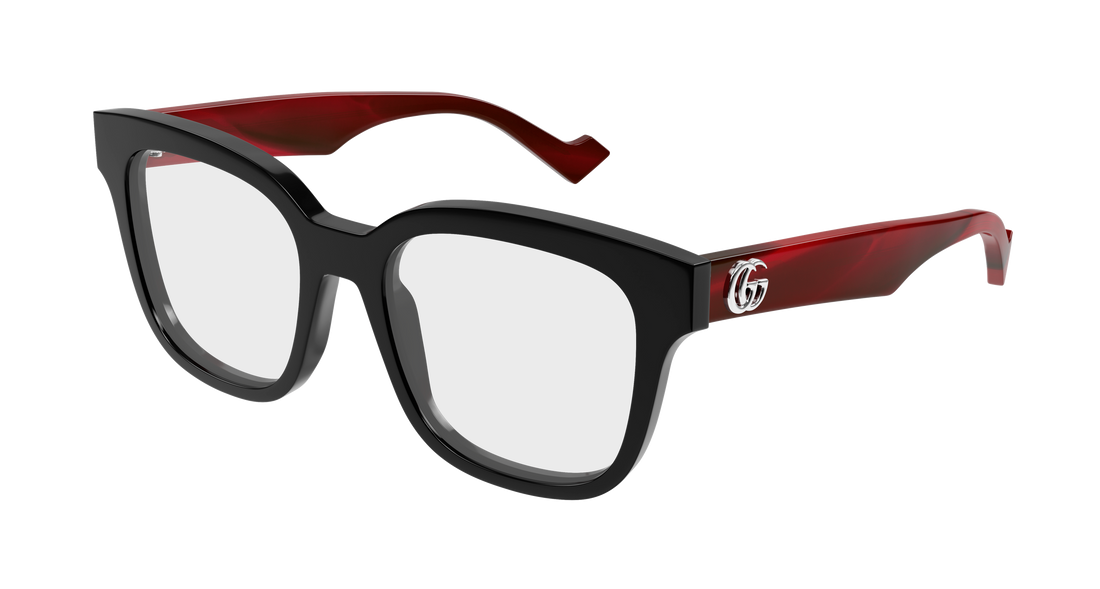 Prescription glasses gucci gg0958o 013 negro rectangular / squared femenino size 52mm - Main view