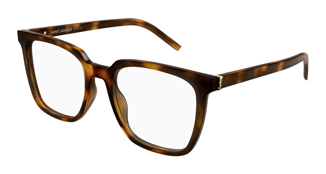 Prescription glasses saint laurent sl m146 opt 003 havana square femenino size 54mm - Main view