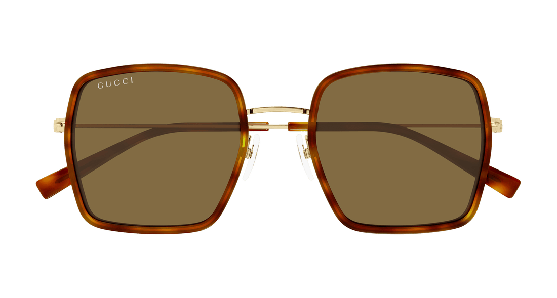 Occhiali da sole gucci gg1848s 002 havana square femenino taglia 52mm - Vista dettagliata