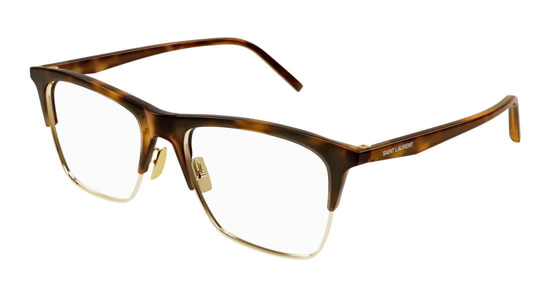 Occhiali da vista saint laurent sl 786 001 havana square femenino taglia 54mm - Vista principale