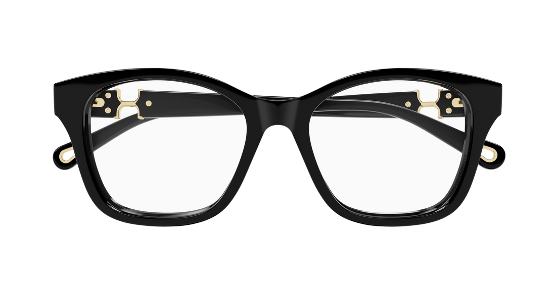 Glasögon chloé ch0334o 006 negro cat eye femenino storlek 52mm - Detaljvy