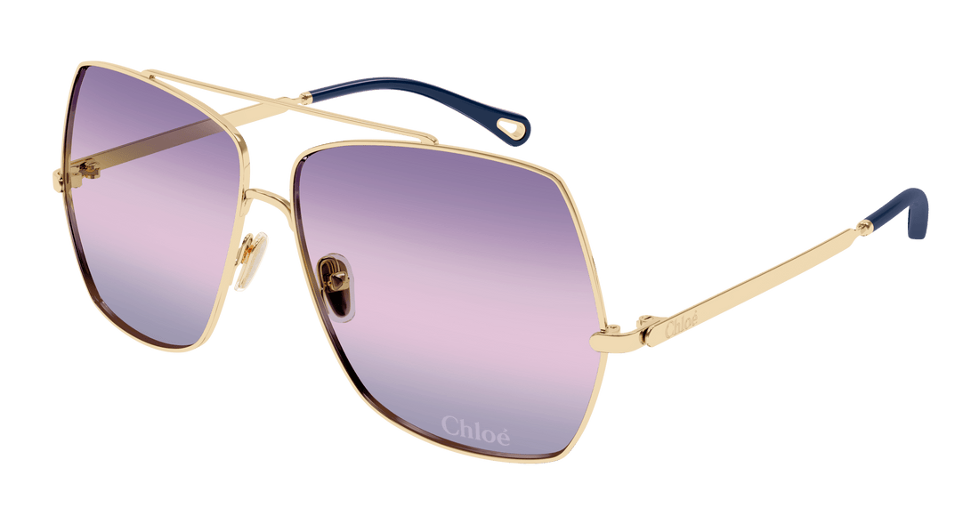 Occhiali da sole chloé ch0278s 005 dorado square femenino taglia 62mm - Vista principale