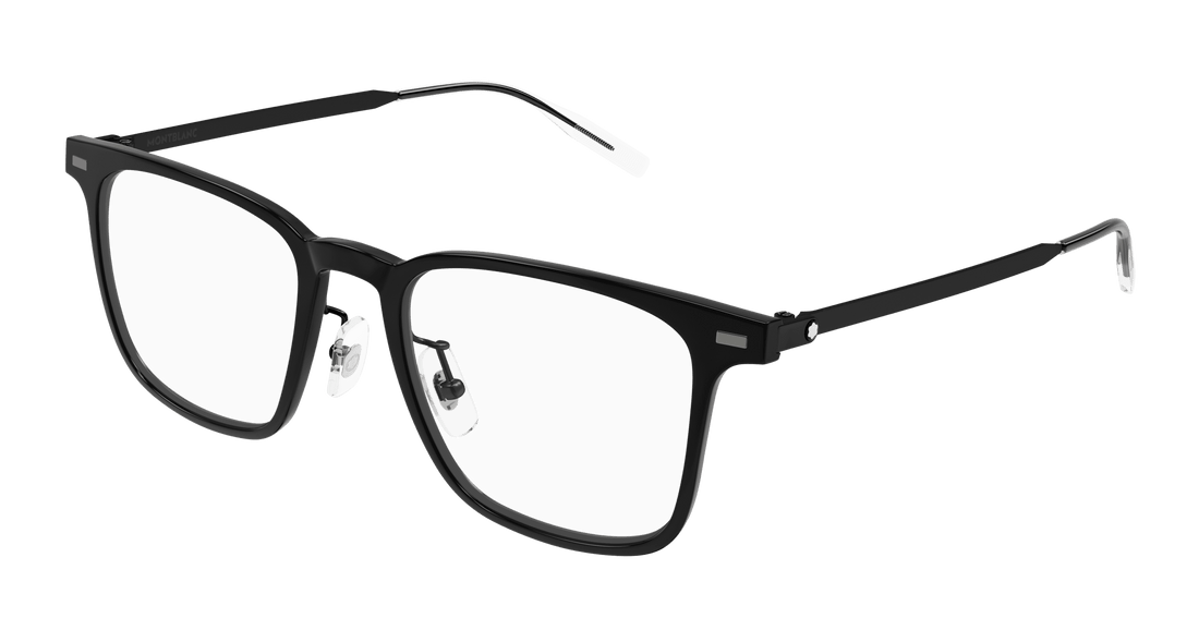 Brillen montblanc mb0395on 002 negro square masculino größe 51mm - Hauptansicht