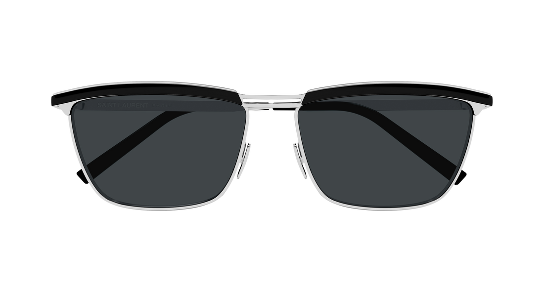 Solbriller saint laurent sl 795 joe 003 plateado rectangular / squared masculino størrelse 57mm - Detaljeret visning