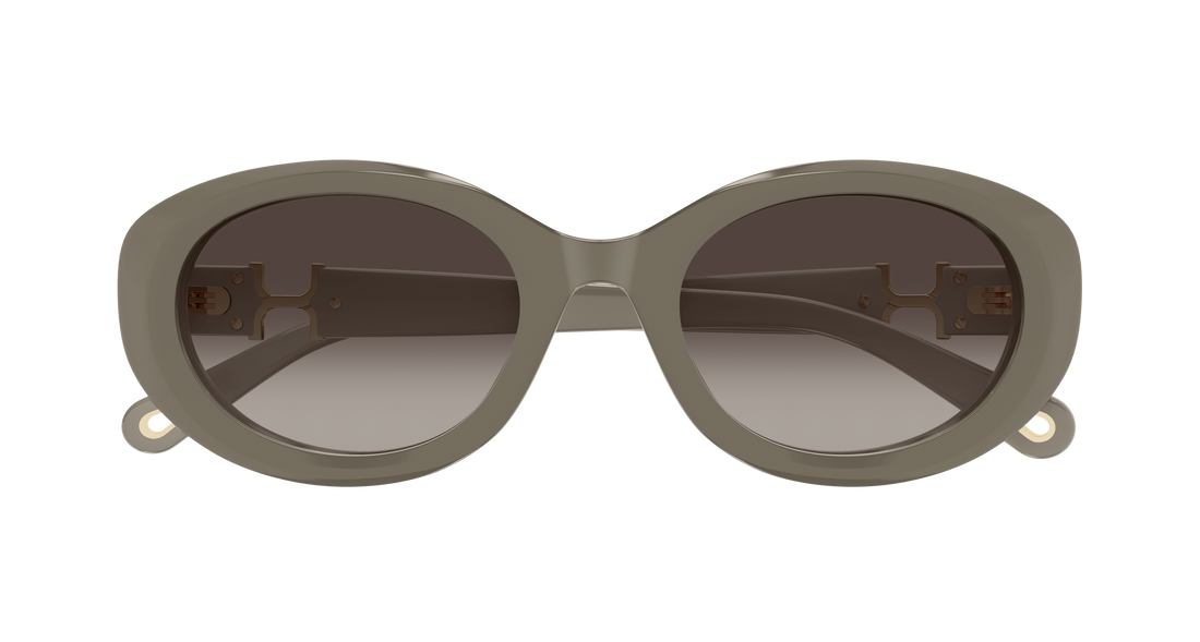Occhiali da sole chloé ch0323sk 003 verde round/oval/panthos femenino taglia 54mm - Vista dettagliata