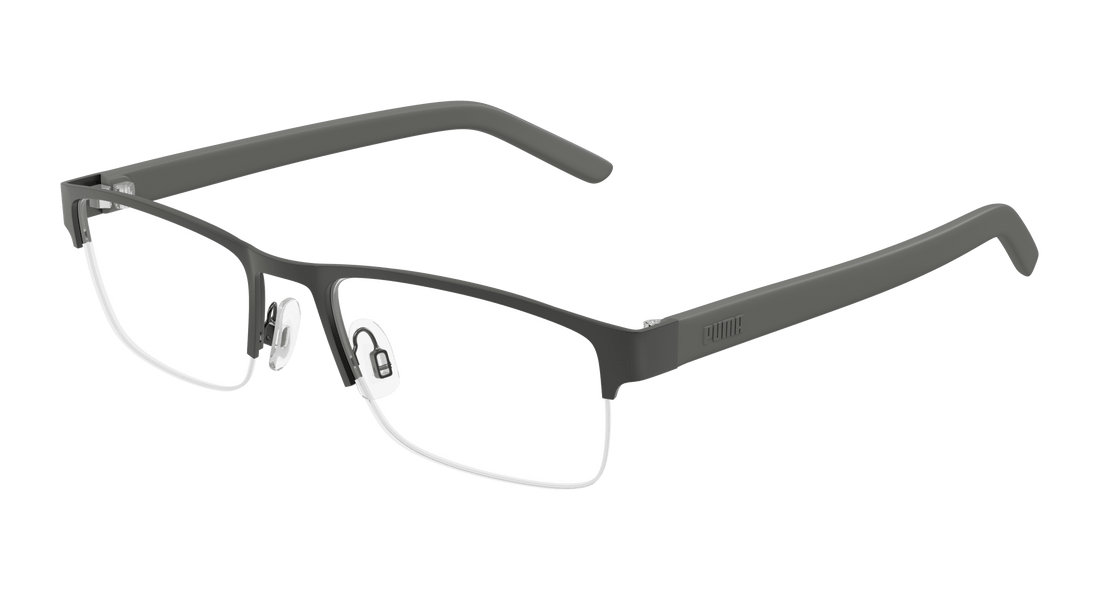 Óculos graduados puma pu0497o 004 rutenio square masculino tamanho 54mm - Vista principal