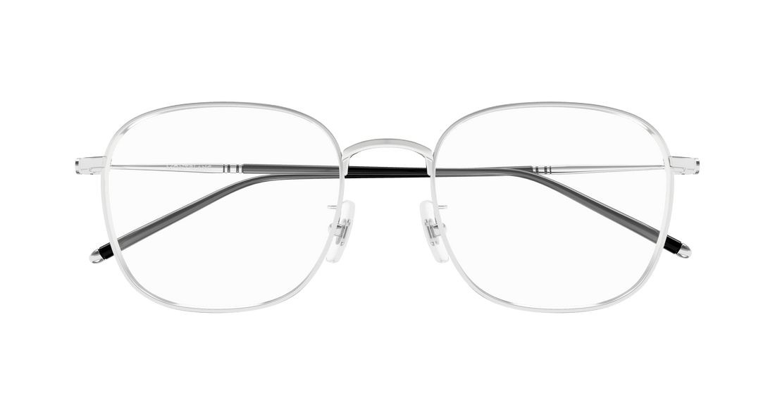 Brillen montblanc mb0415oa 003 plateado square masculino größe 54mm - Detailansicht