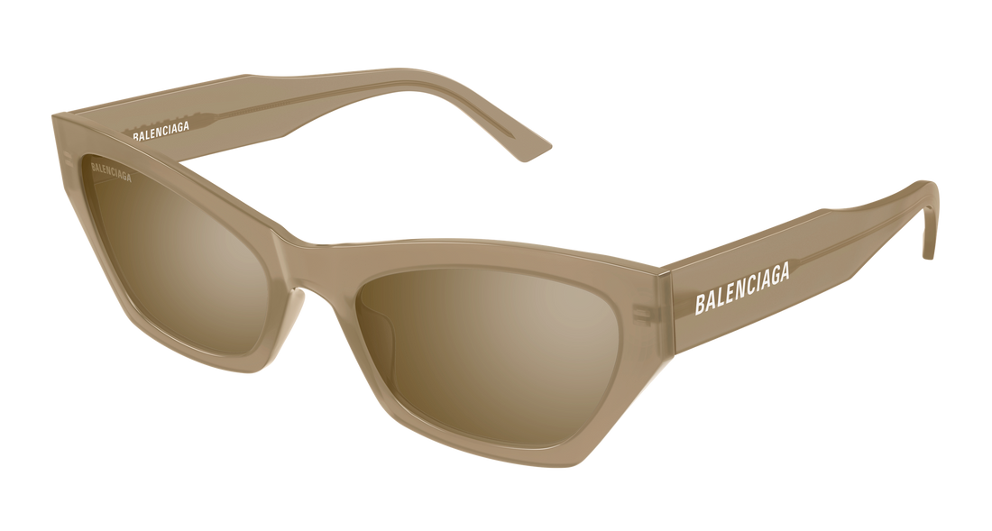 Sunglasses balenciaga bb0447s 004 beige cat eye femenino size 56mm - Main view