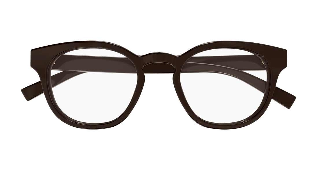 Óculos graduados gucci gg1859o 003 marron round masculino tamanho 50mm - Vista de detalhe