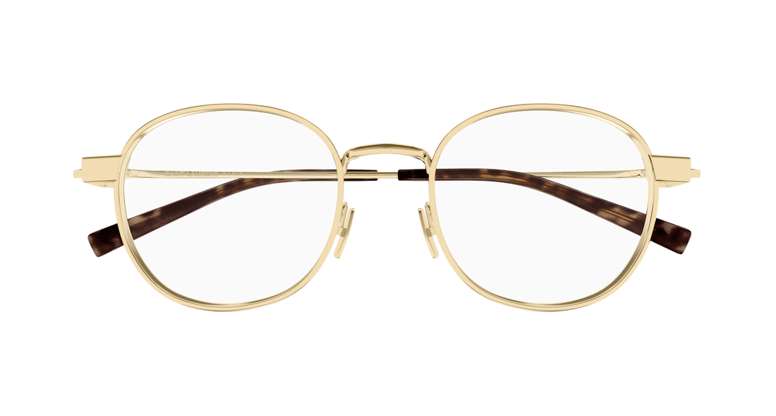 Prescription glasses saint laurent sl 785 002 dorado round unisex size 50mm - Detailed view
