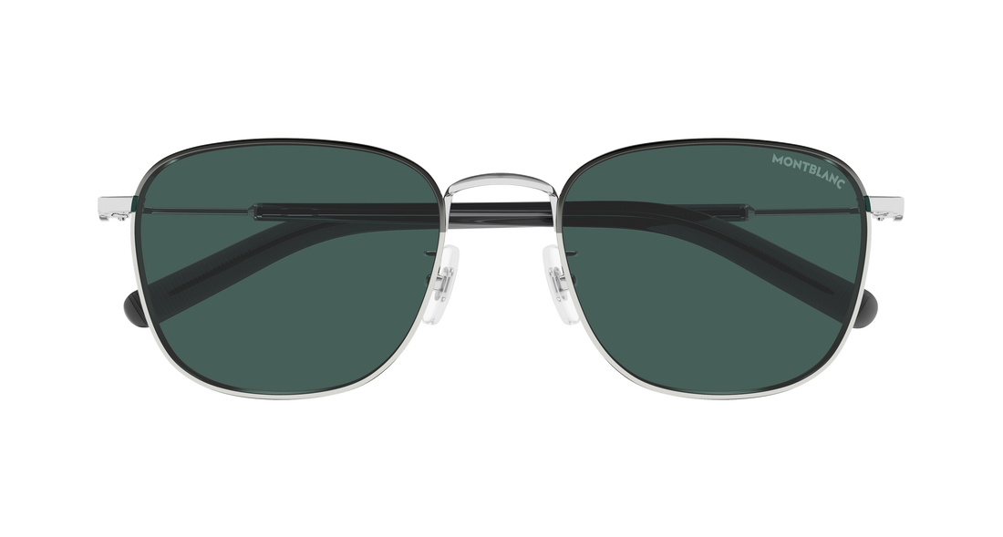 Occhiali da sole montblanc mb0392sa 003 plateado square masculino taglia 55mm - Vista dettagliata