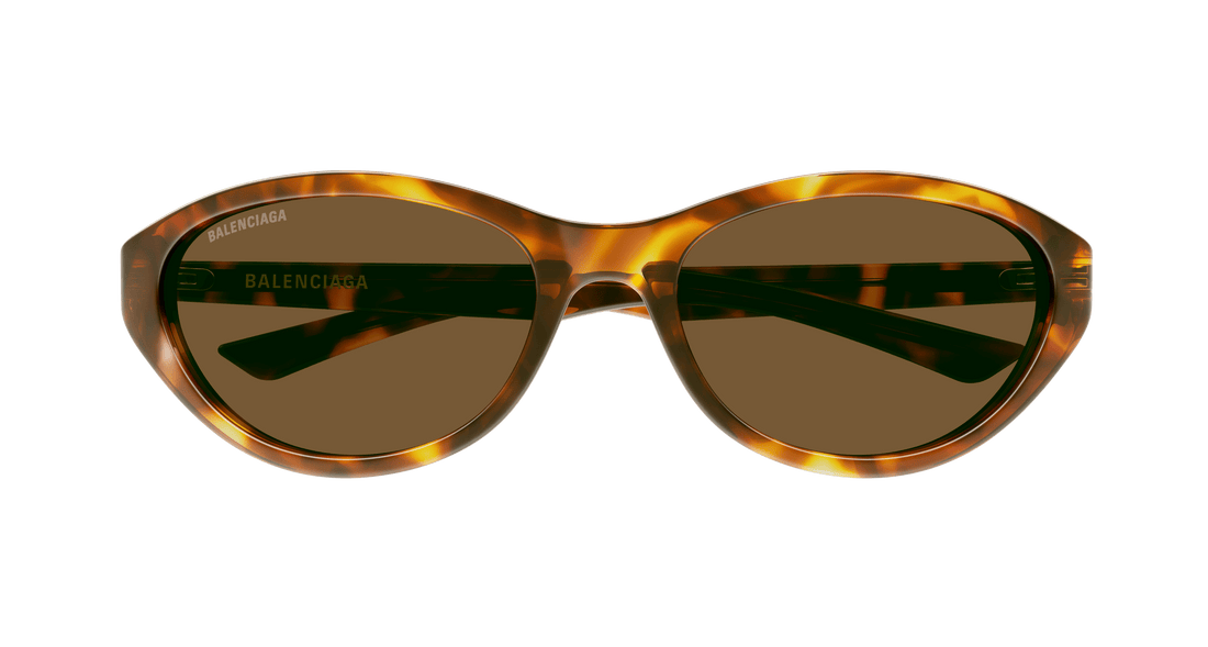 Occhiali da sole balenciaga bb0404sk 002 havana round femenino taglia 58mm - Vista dettagliata
