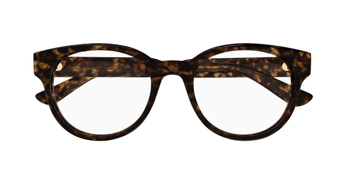 Óculos graduados chloé ch0343oa 002 havana round/oval/panthos femenino tamanho 52mm - Vista de detalhe