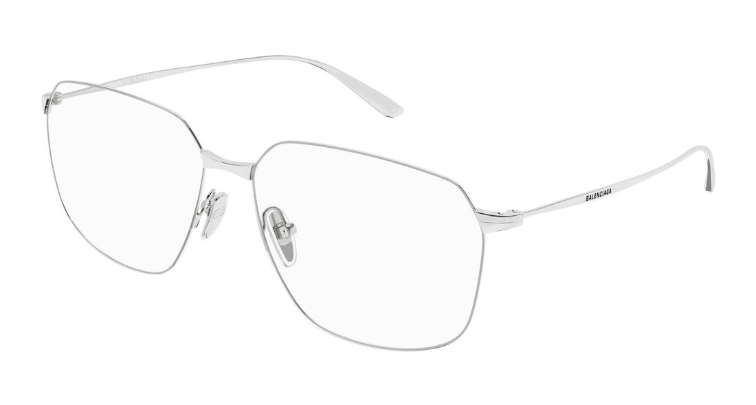 Occhiali da vista balenciaga bb0414o 002 plateado square femenino taglia 61mm - Vista principale