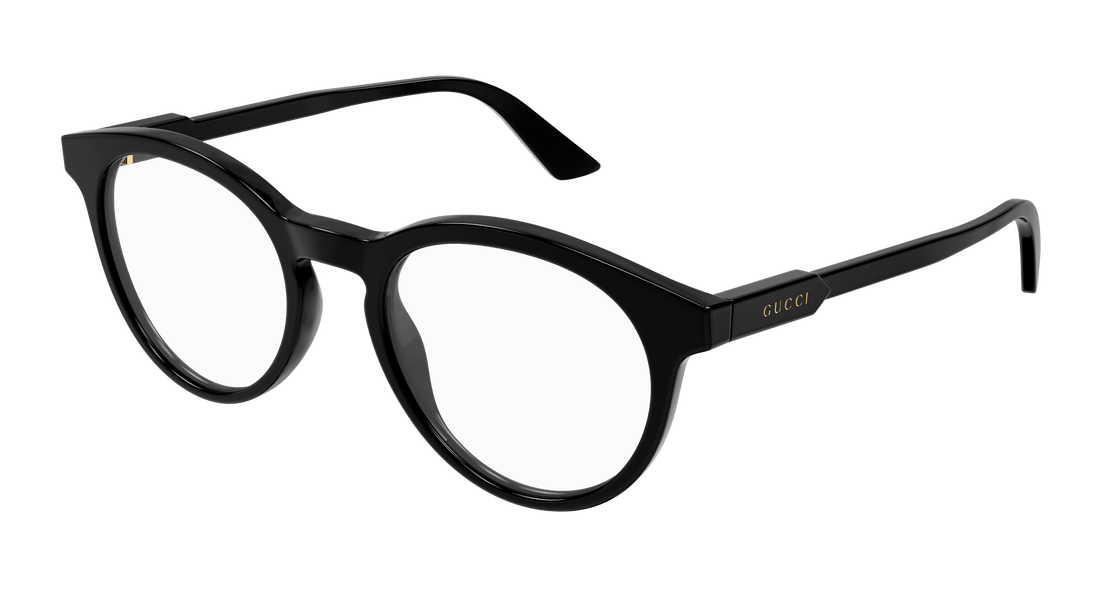Óculos graduados gucci gg1822o 001 negro round masculino tamanho 50mm - Vista principal