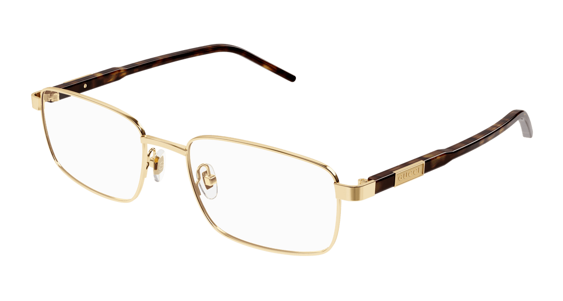 Óculos graduados gucci gg1801o 002 dorado square masculino tamanho 54mm - Vista principal