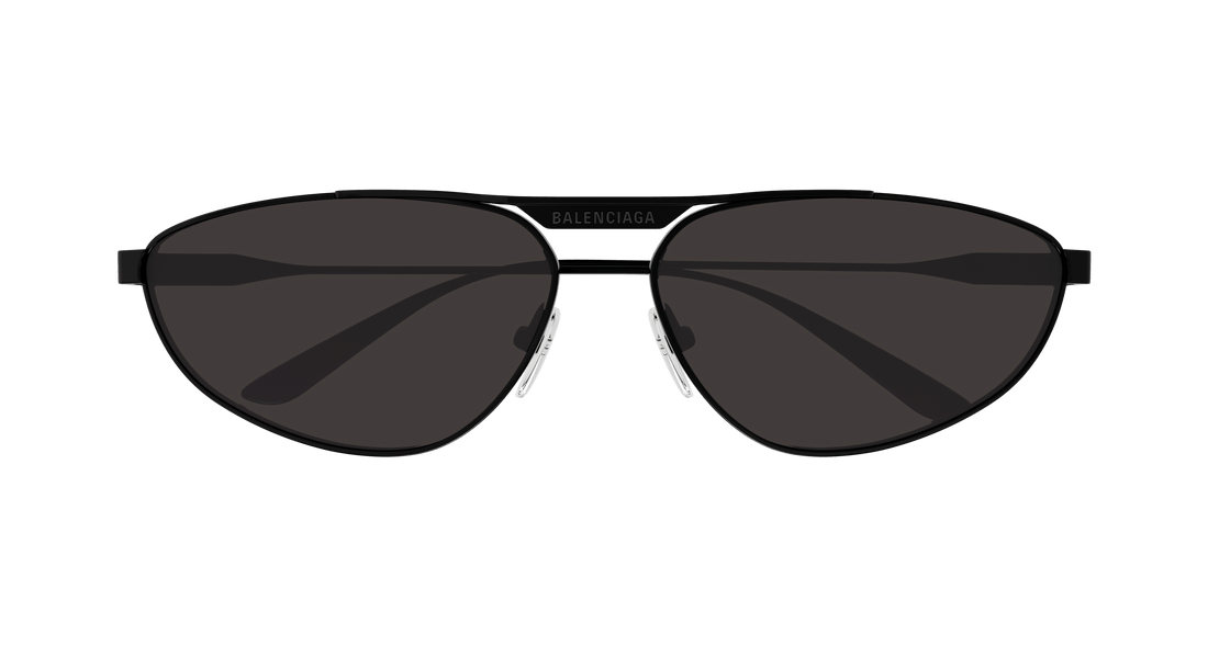 Solglasögon balenciaga bb0417s 001 negro pilot unisex storlek 66mm - Detaljvy