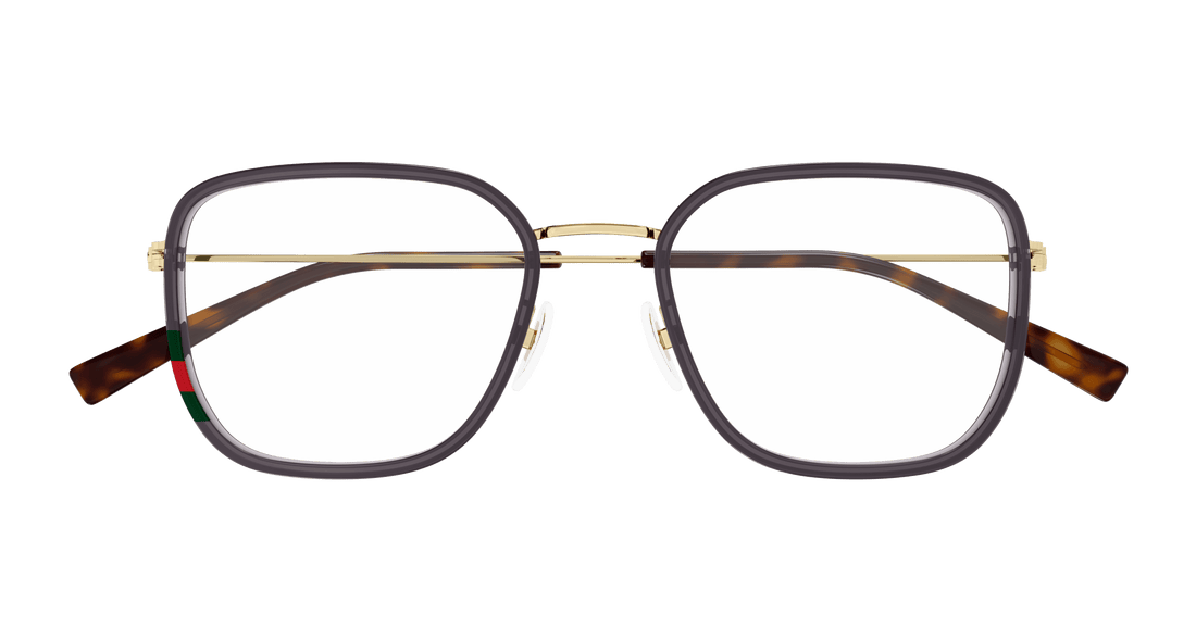 Occhiali da vista gucci gg1852oa 003 marron square unisex taglia 53mm - Vista dettagliata