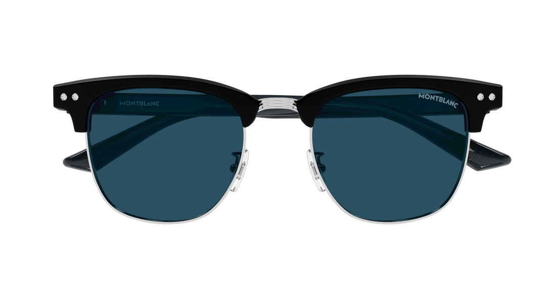 Occhiali da sole montblanc mb0382s 002 negro square masculino taglia 52mm - Vista dettagliata