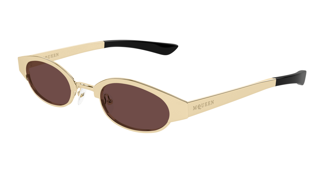 Sunglasses alexander mcqueen am0545s 002 dorado round/oval/panthos unisex size 48mm - Main view