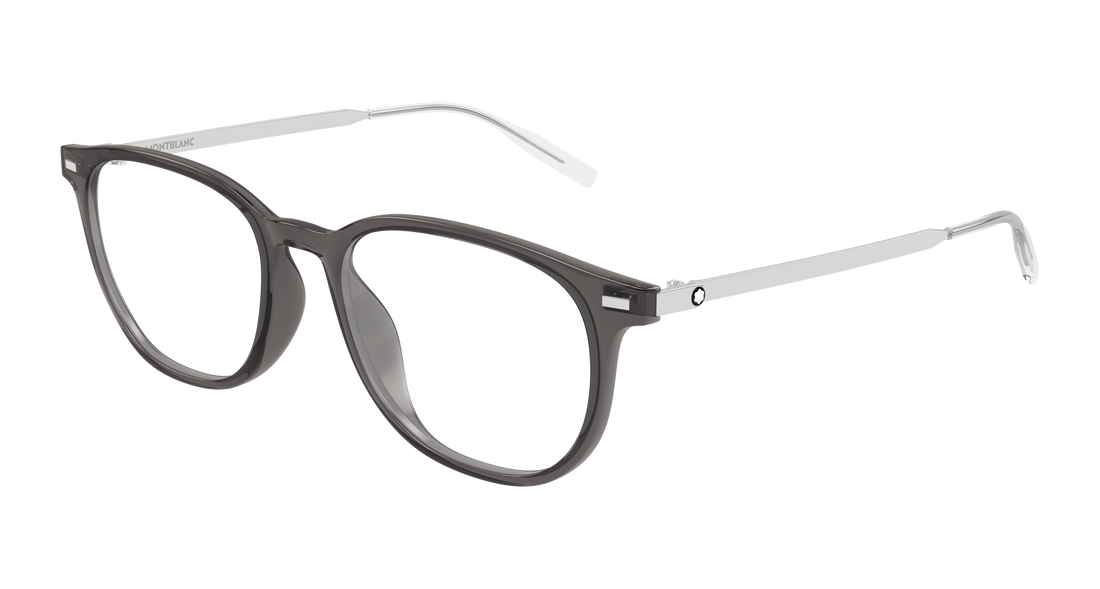 Occhiali da vista montblanc mb0448oa 005 gris round/oval/panthos masculino taglia 53mm - Vista principale