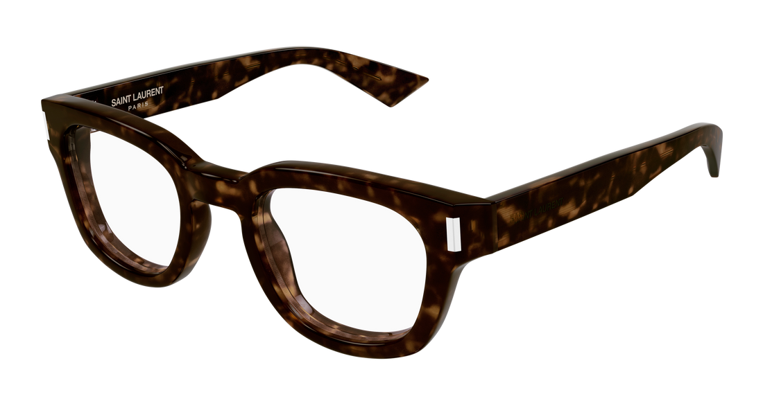 Gafas graduadas saint laurent sl 838 opt 002 havana round/oval/panthos unisex talla 48mm - Vista principal