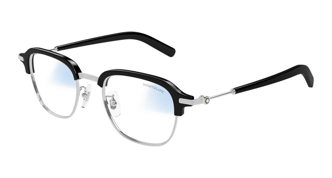 Sonnenbrillen montblanc mb0390s 001 plateado square masculino größe 50mm - Hauptansicht