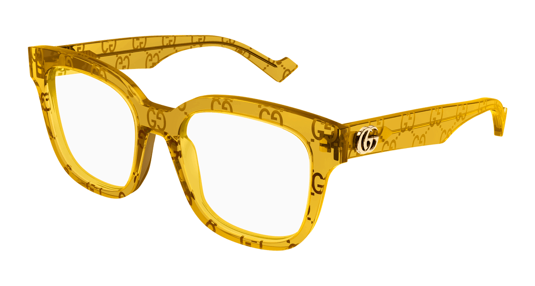 Óculos graduados gucci gg0958o 012 amarillo square femenino tamanho 52mm - Vista principal