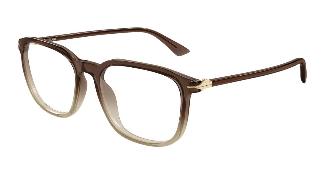 Occhiali da vista montblanc mb0438o 005 marron rectangular / squared masculino taglia 53mm - Vista principale