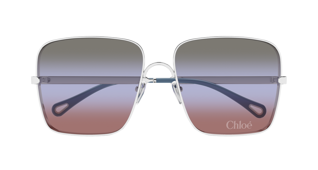 Occhiali da sole chloé ch0324s 003 plateado rectangular / squared femenino taglia 61mm - Vista dettagliata