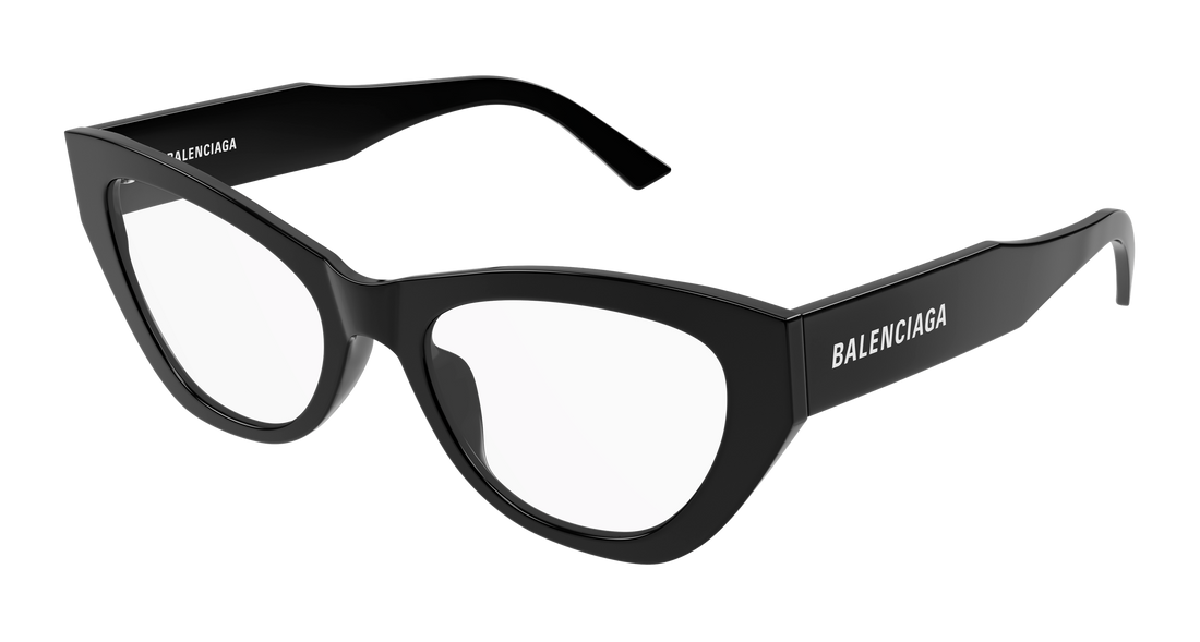 Occhiali da vista balenciaga bb0449o 001 negro cat eye femenino taglia 53mm - Vista principale